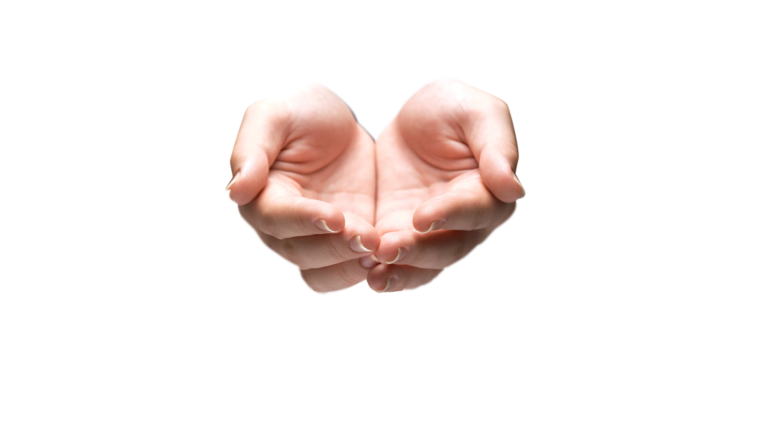 Two cupped hands, empty